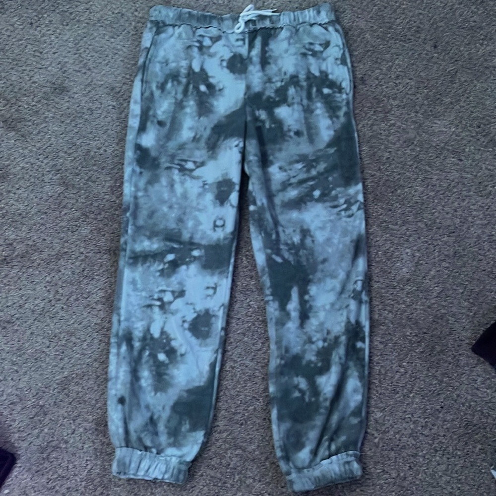 Fleece tie sweatpants